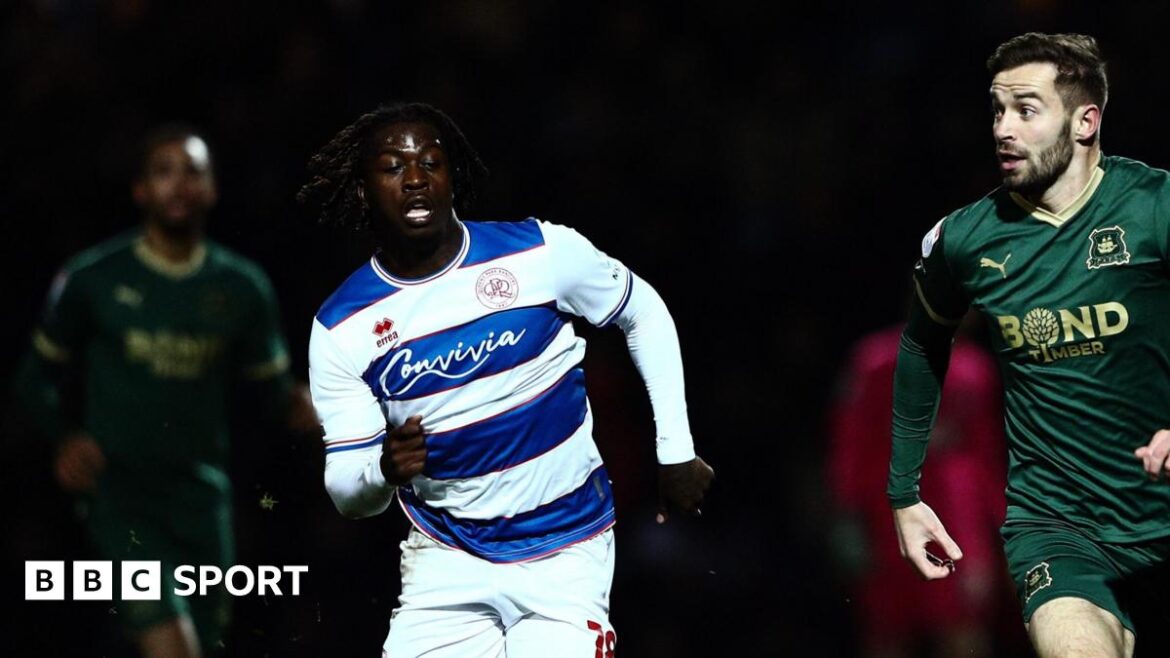 Taylor Richards playing for QPR