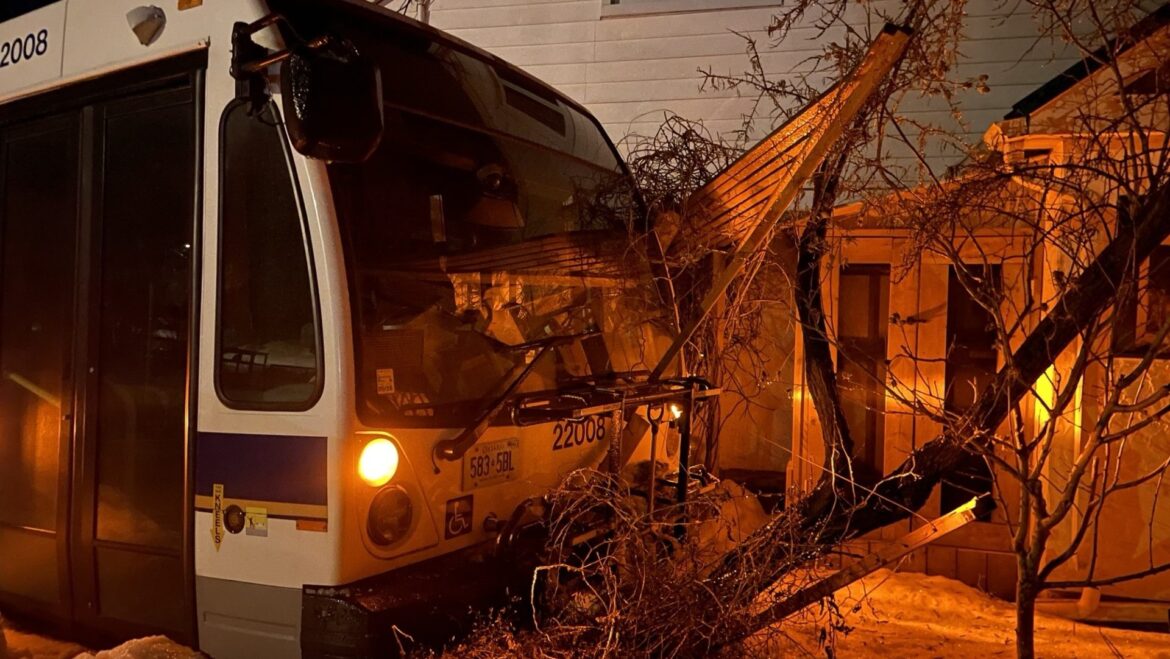 Grand River Transit bus leaves road, plows into Cambridge home