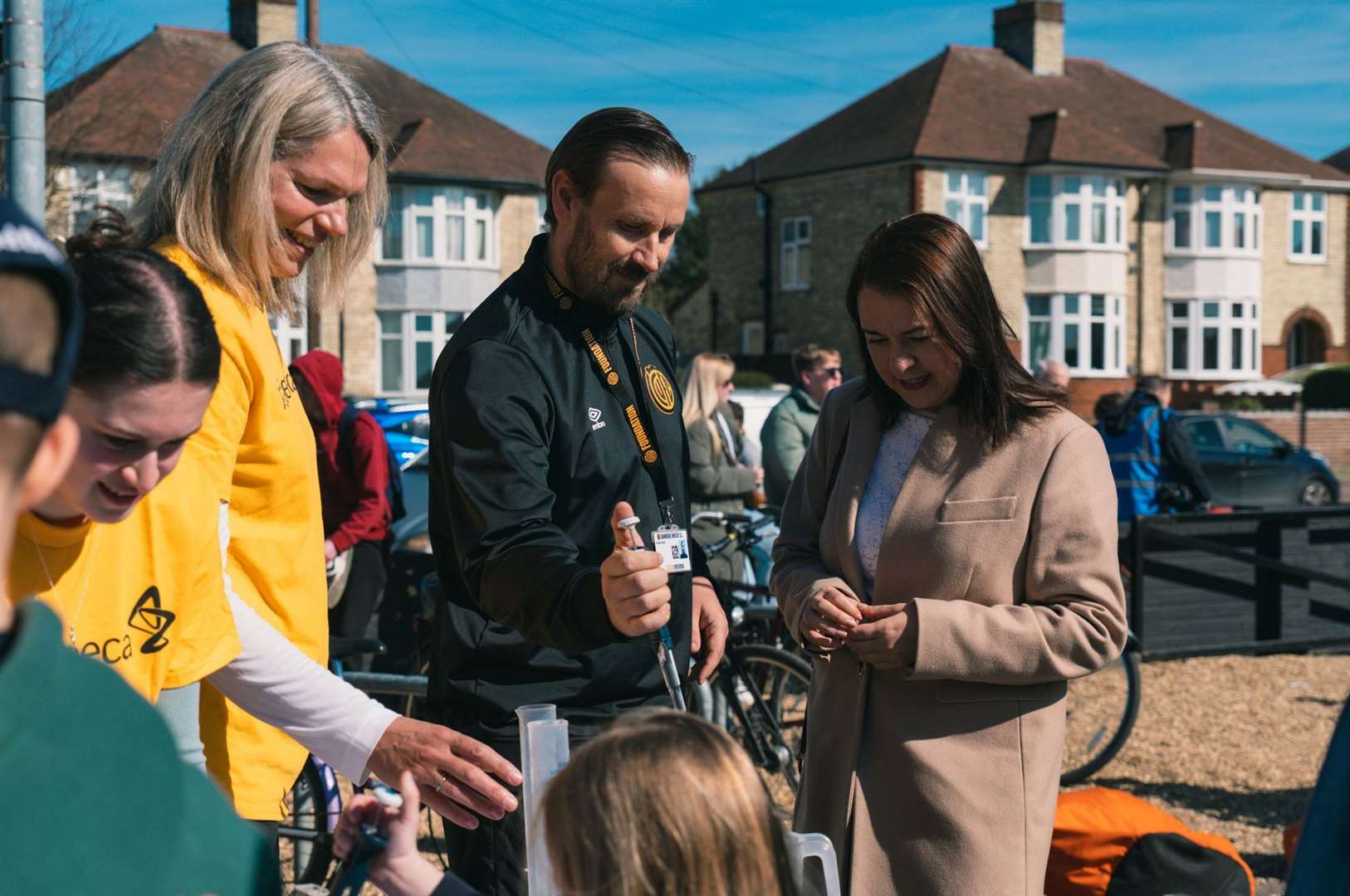 Sports minister Stephanie Peacock visits the Cledara Abbey Stadium. Picture: Cambridge United Foundation