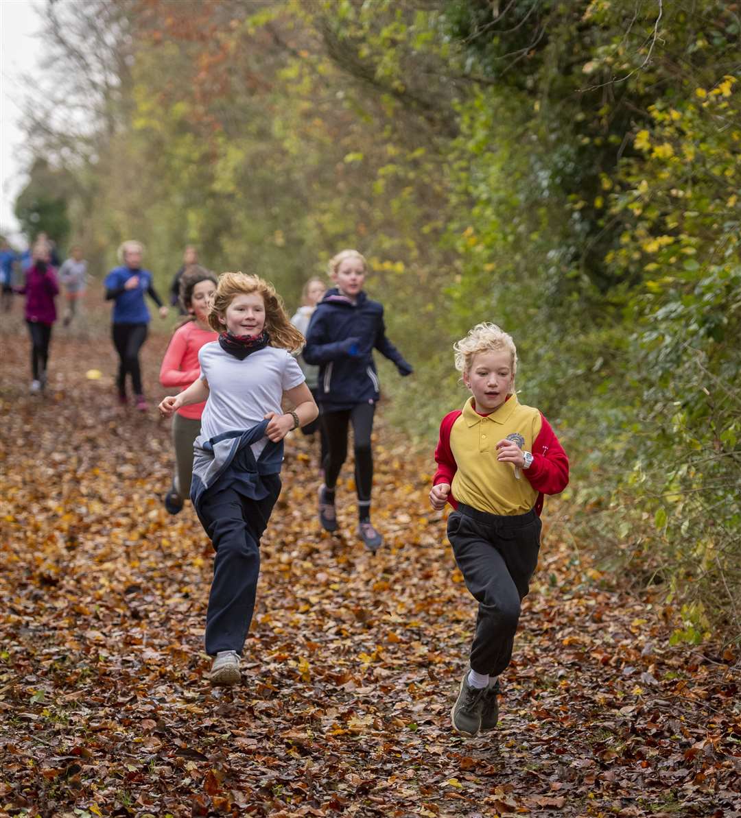 Cambridge School Sports Partnership cross country The Netherhall School . Picture: Keith Heppell. (53360780)