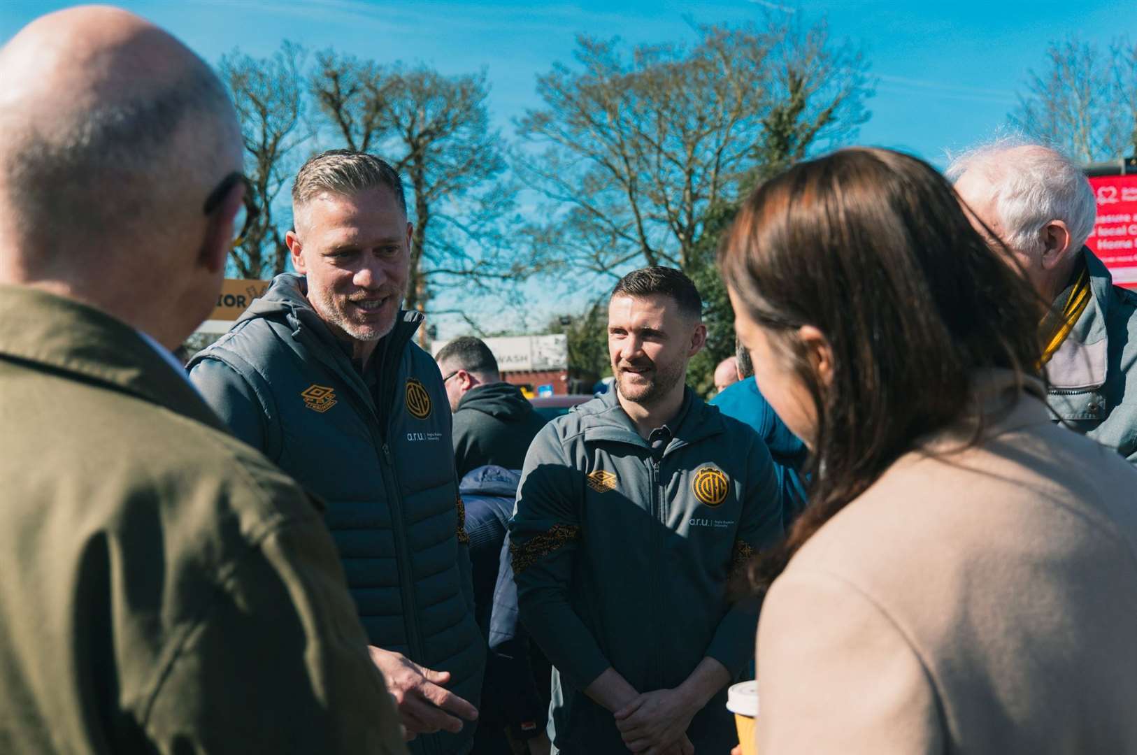 Sports minister Stephanie Peacock visits the Cledara Abbey Stadium. Picture: Cambridge United Foundation