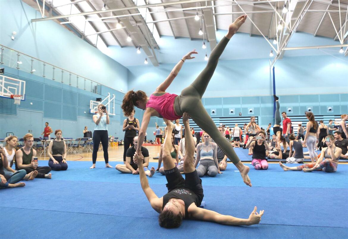 Amazing skills on display at third annual Cambridge Acro Festival